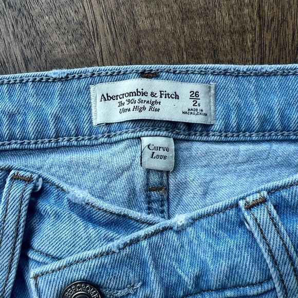 Abercrombie & Fitch The 90’s Straight Ultra High Rise Curve Love - Picture 5 of 5